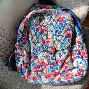 vera bradley patterned book bag